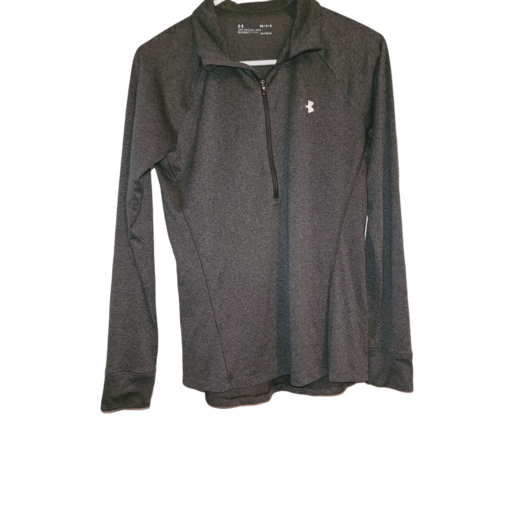 Under Armour Men's Gray Half‎ Zip Pullover Long Sleeve Athleisure Workout M Gym